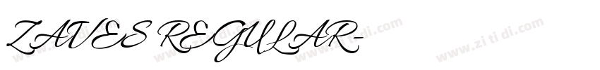 ZAVES REGULAR字体转换